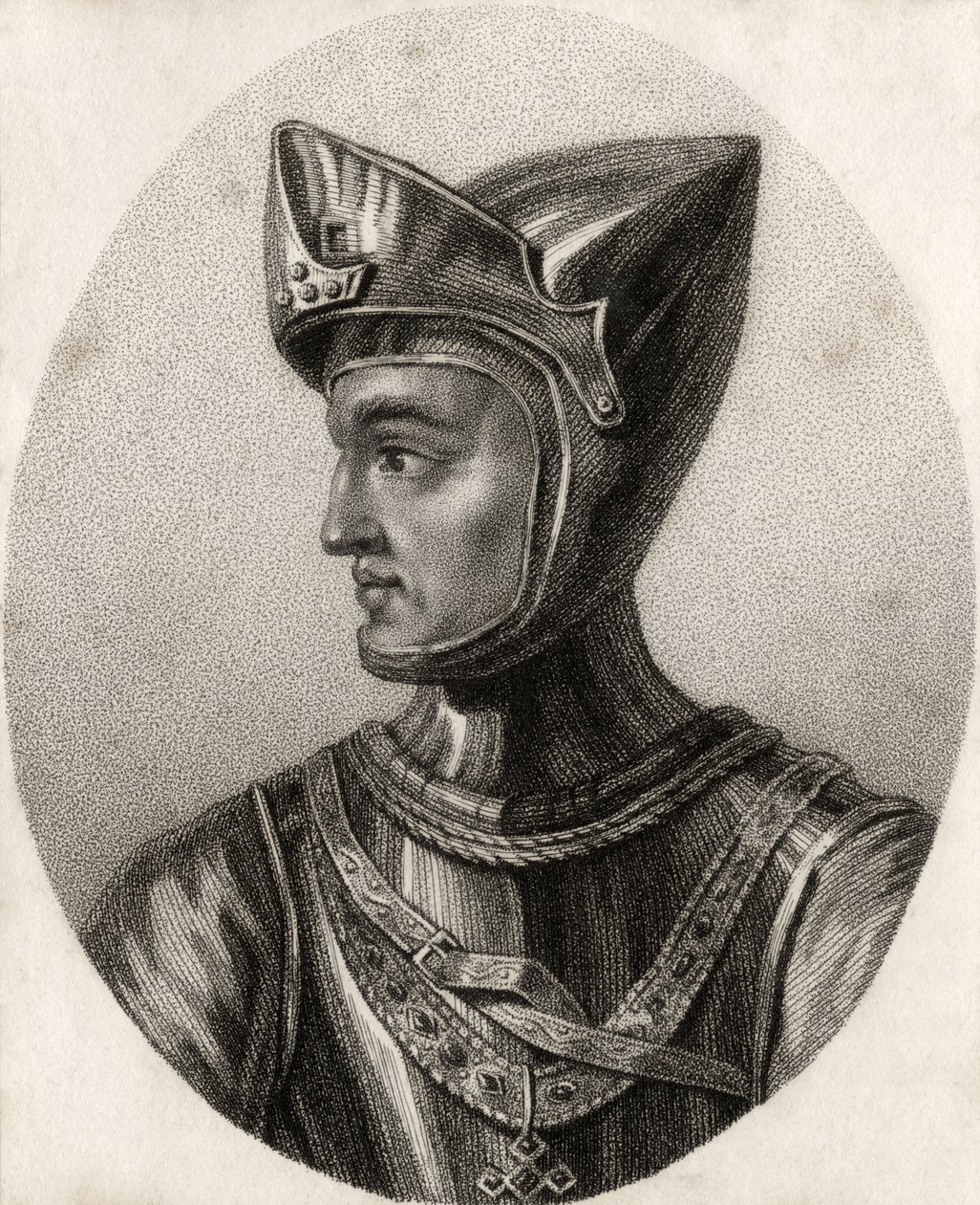 Henryk z Grosmont, książę Lancaster, z „Katalogu autorów królewskich i szlacheckich”, wydanego w 1806 r. autorstwa English School