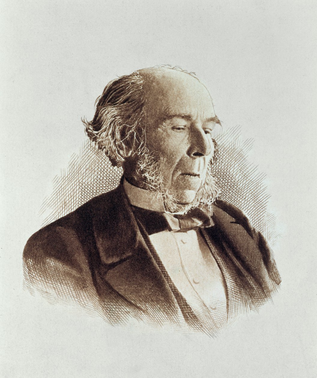 Herbert Spencer (1820-1903) (druk) autorstwa English School