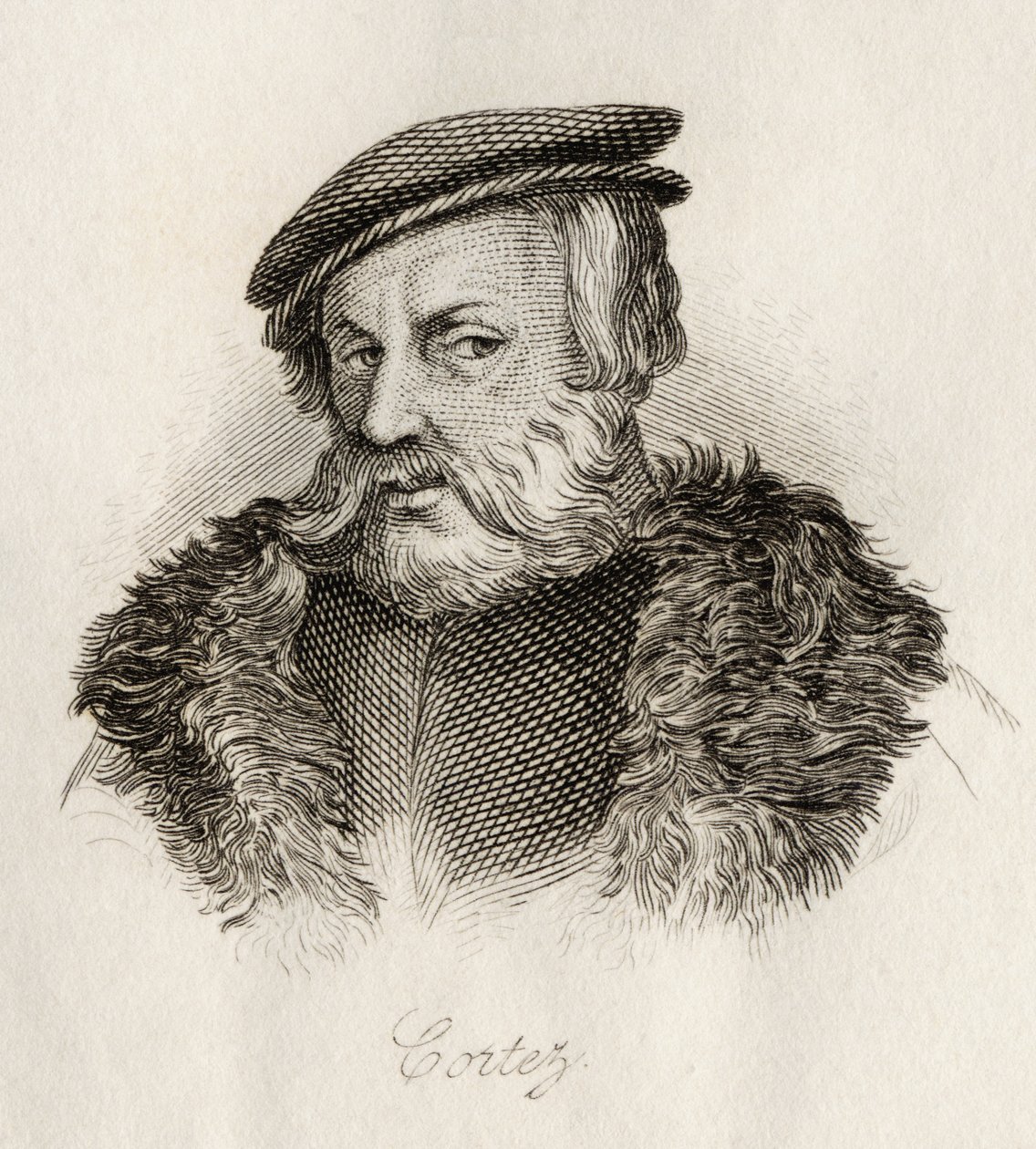 Hernan Cortes, ze „Słownika historycznego Krabba”, opublikowanego w 1825 r. autorstwa English School