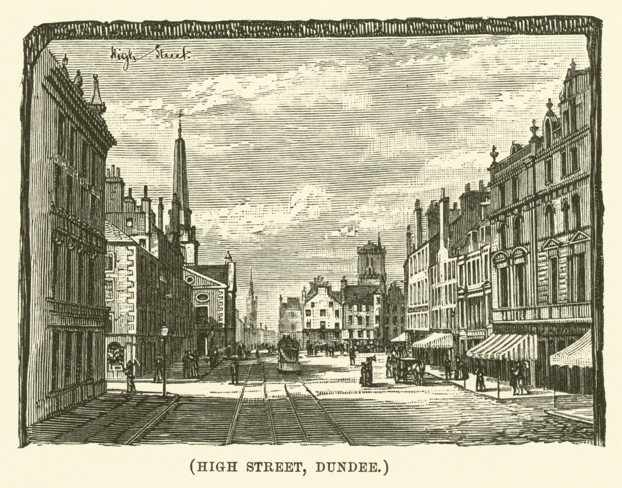 High Street, Dundee (grawerunek) autorstwa English School