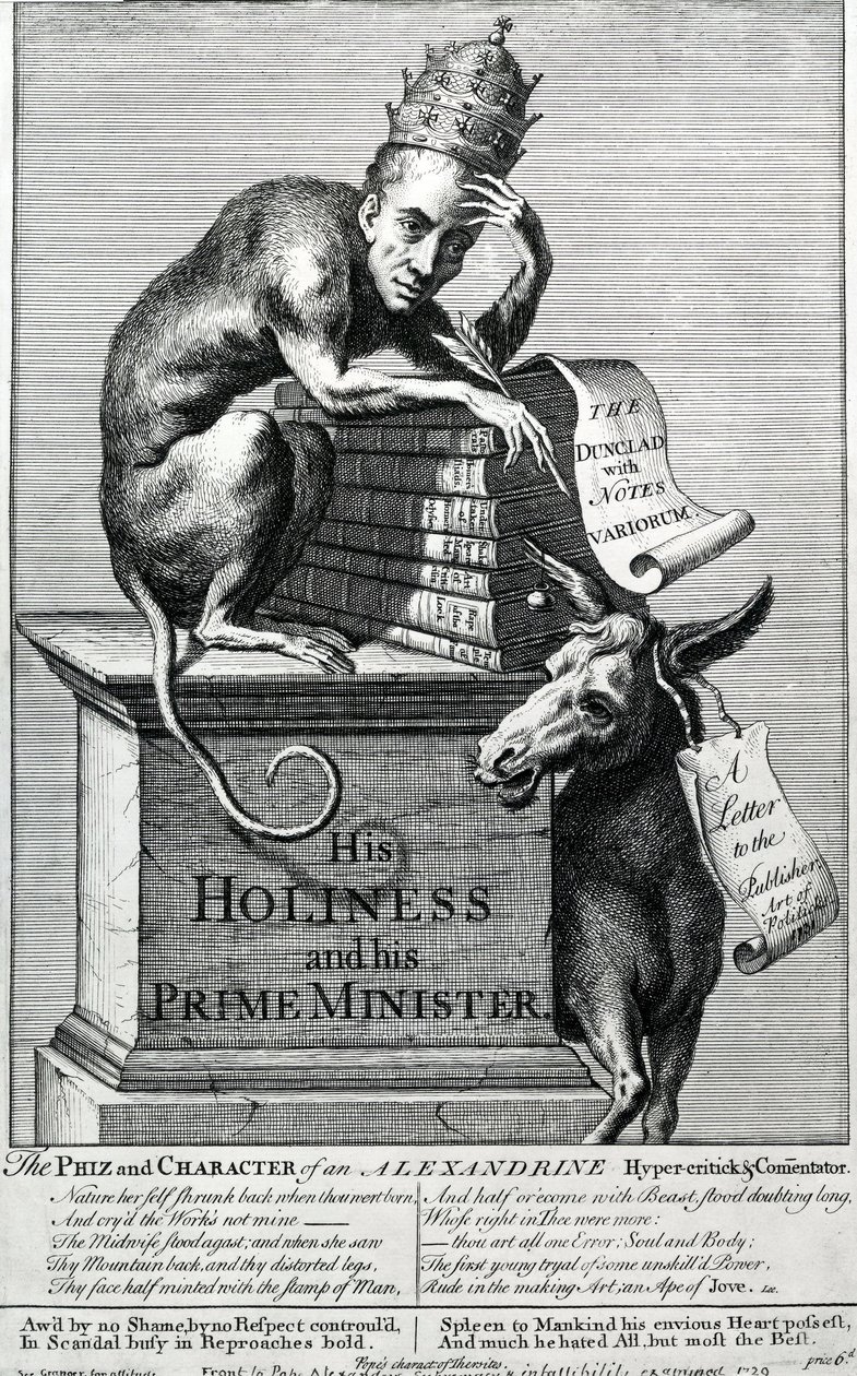 Jego Świątobliwość i Jego Premier, 1729 autorstwa English School