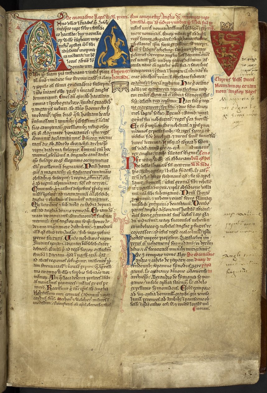 Historia Anglików. Mateusz Parys. Anglia (St Albans) autorstwa English School