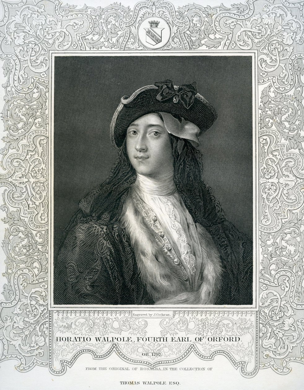 Horatio Walpole, czwarty hrabia Orford (1717-97) autorstwa English School