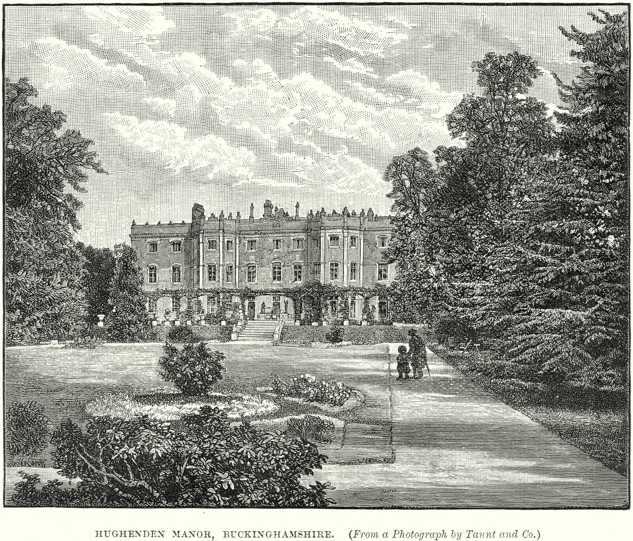 Hughenden Manor, Buckinghamshire (grawerunek) autorstwa English School