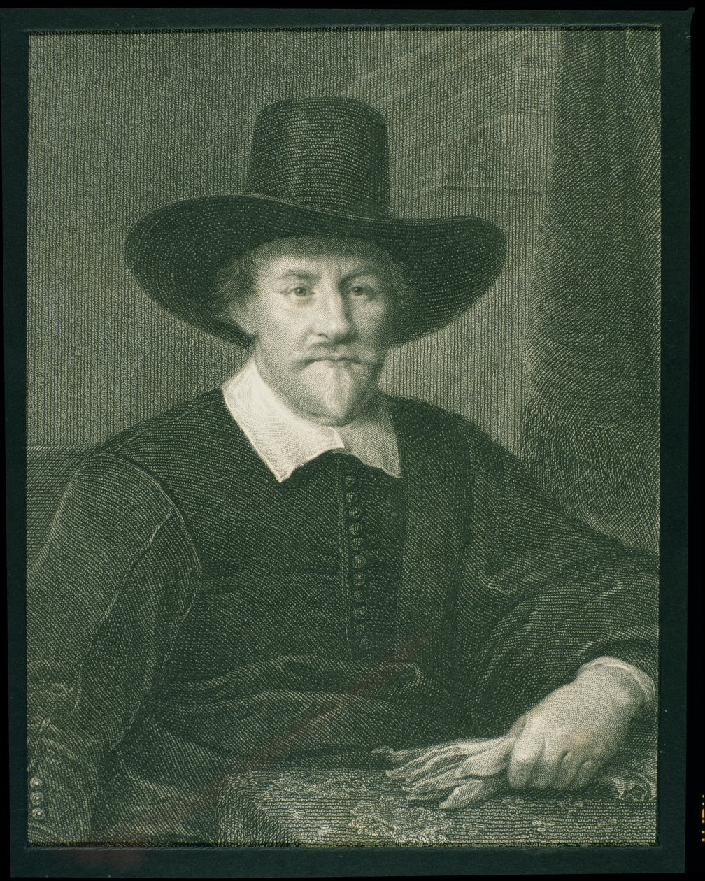 Hugo Grotius (1583-1645) z „Galerii Portretów”, wydanej w 1833 r. (rycina) autorstwa English School