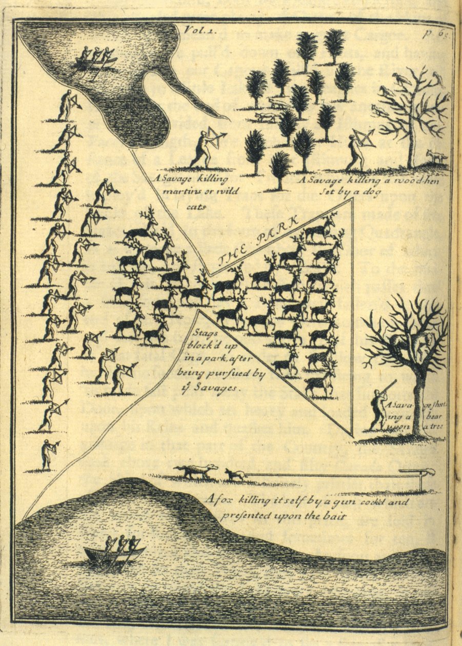 Polowanie, 1703 autorstwa English School