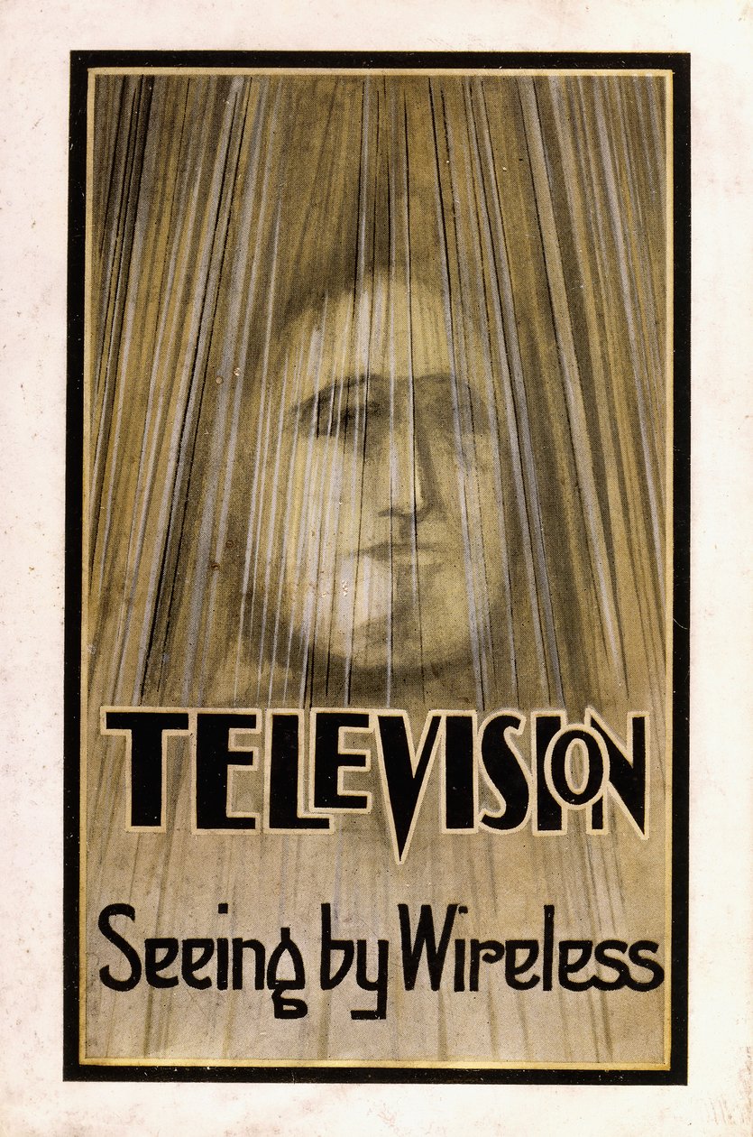 Ilustrowana obwoluta do pierwszego wydania „Telewizji, 1926 autorstwa English School