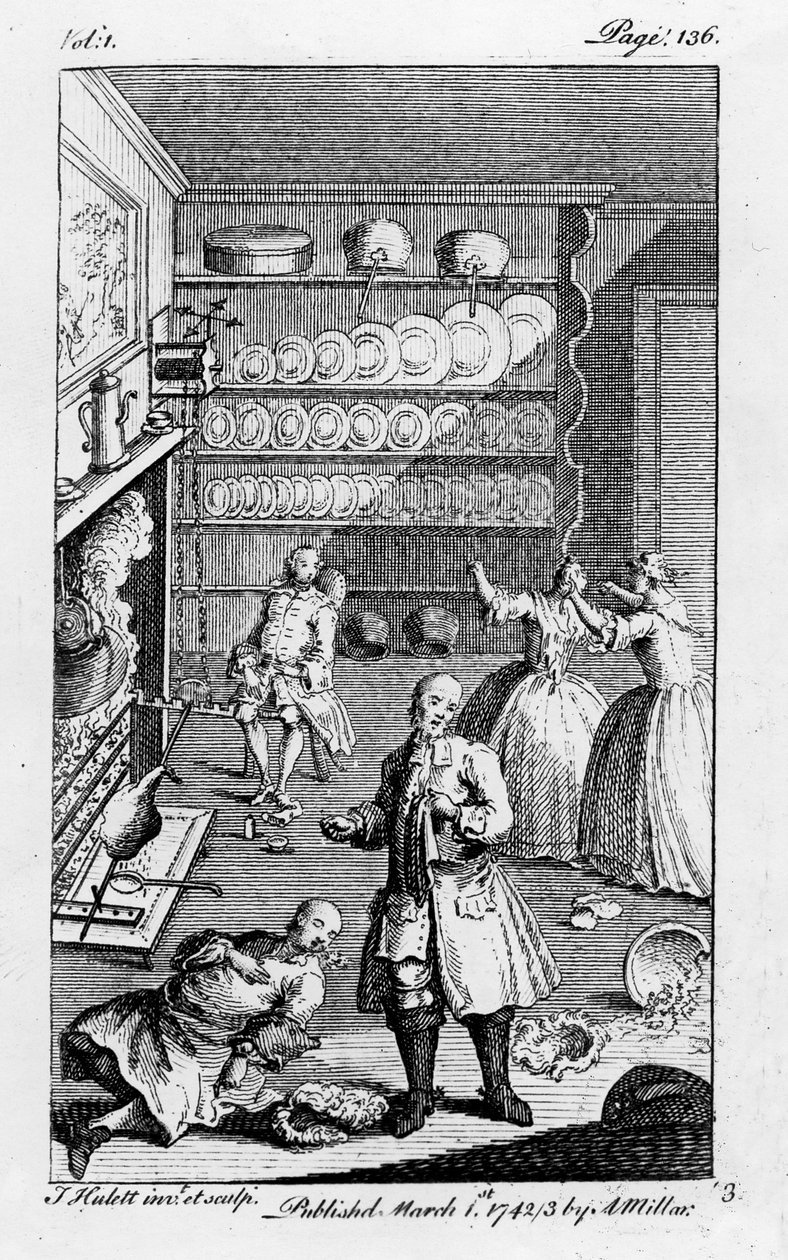 Ilustracja z "Historii przygód Józefa Andrewsa i jego przyjaciela Abrahama Adamsa" Henry
