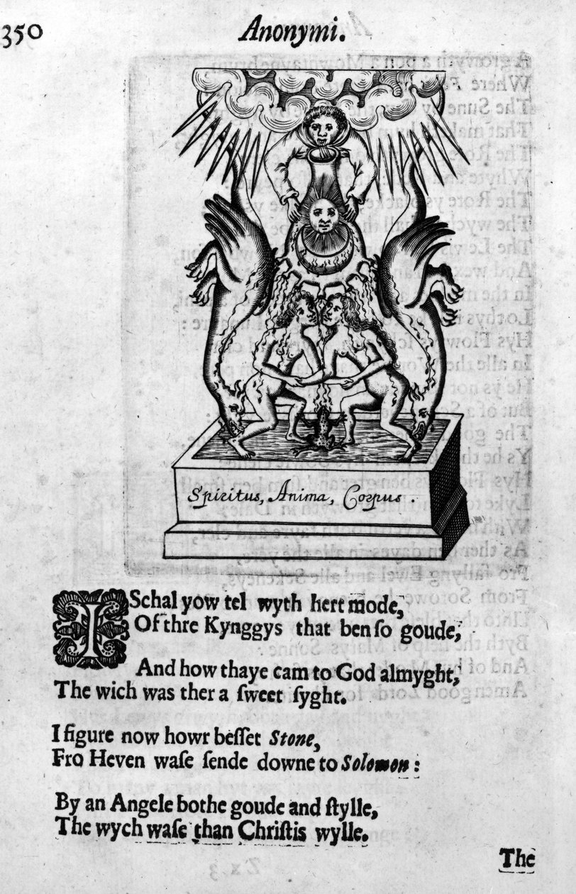Ilustracja z Theatrum Chemicum Britannicum autorstwa Eliasa Ashmole