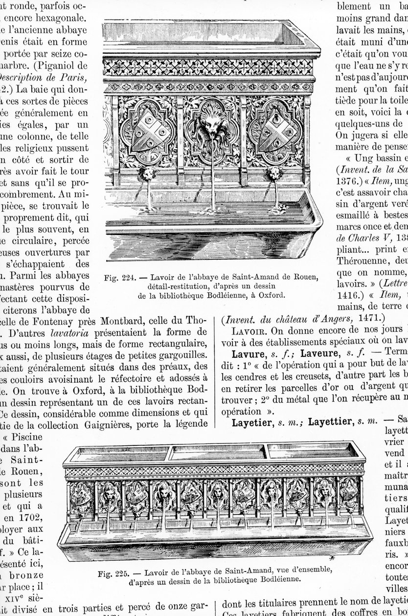 Ilustracje Lavoir, 1887 autorstwa English School