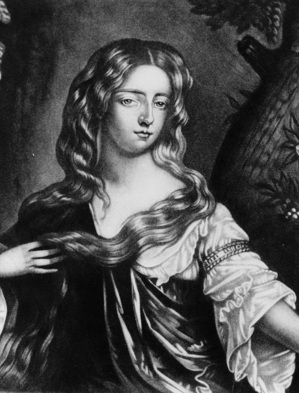 Isabella Duchess of Grafton (1667-1723) Ilustracja z „Portrety postaci znanych w historii Wielkiej Brytanii”, (mezzotinta) autorstwa English School