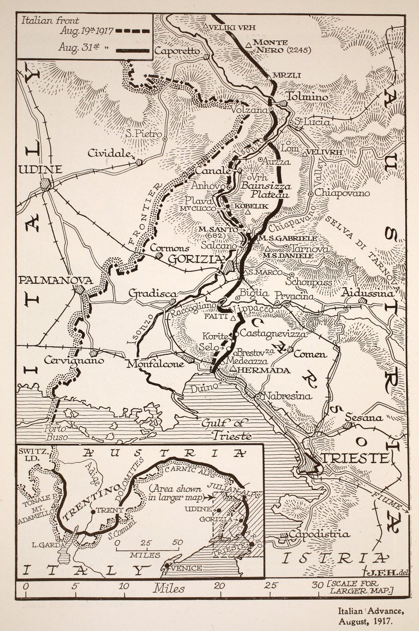 Zaliczka włoska, sierpień 1917 r. autorstwa English School