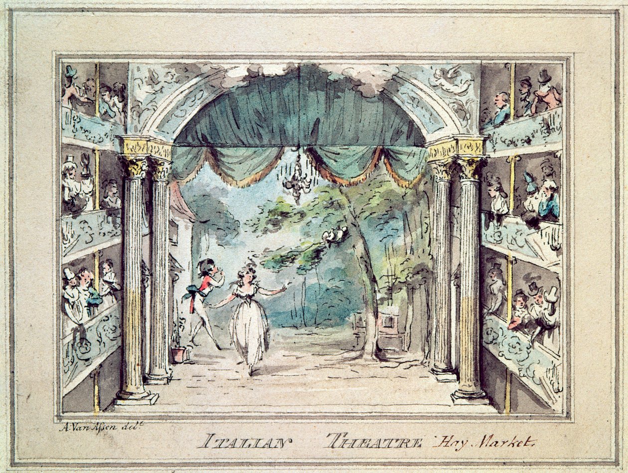 Teatr włoski, Haymarket autorstwa English School