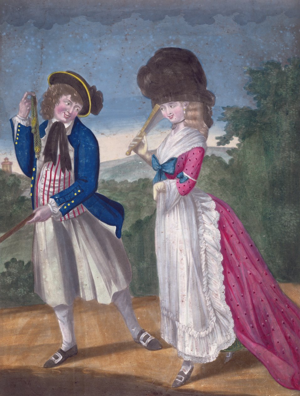 Jack Oakham wysyła sygnał do zaręczyn, 1781 r autorstwa English School