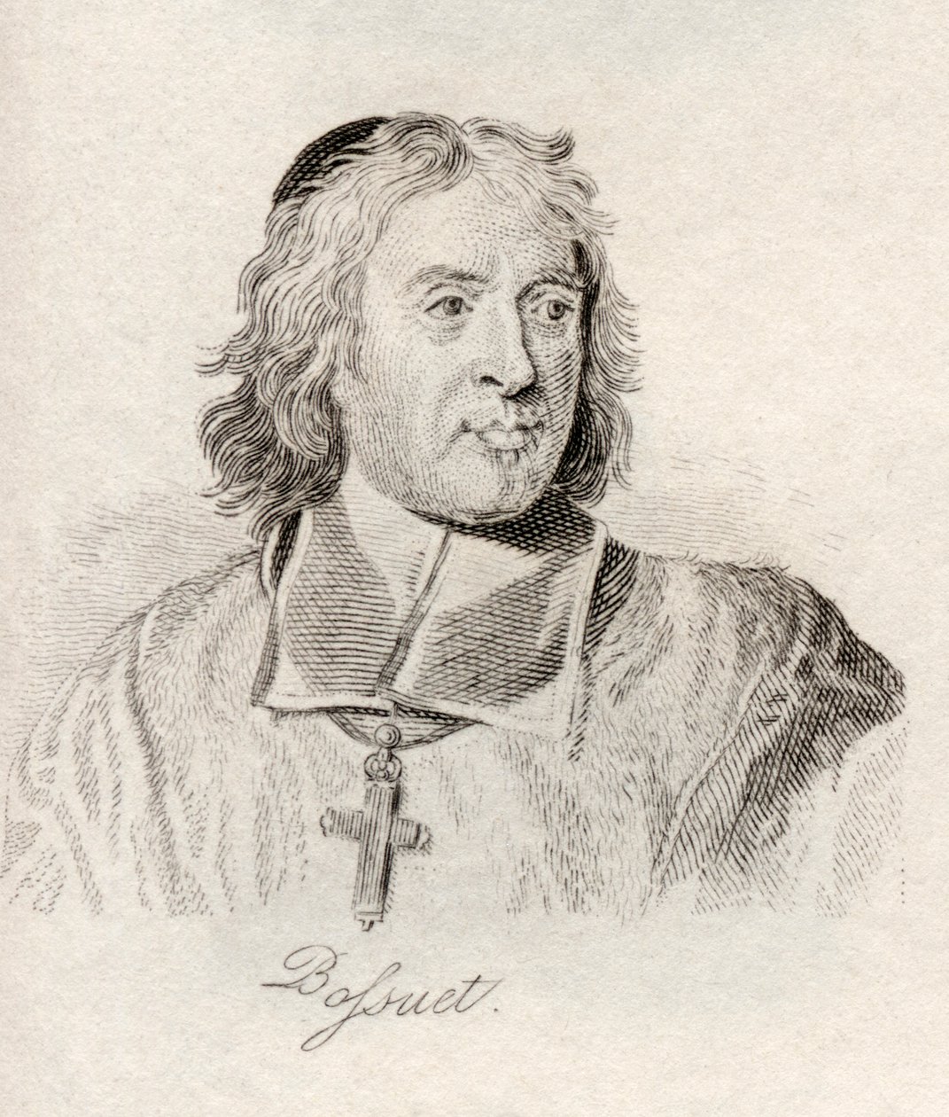 Jacques Benigne Bossuet, ze „Słownika historycznego Crabba”, opublikowanego w 1825 r. autorstwa English School
