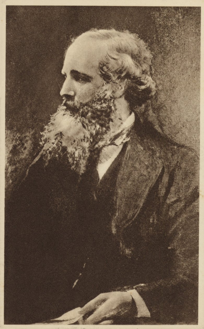 James Clerk Maxwell (1831-1879), szkocki fizyk teoretyczny (litografia) autorstwa English School