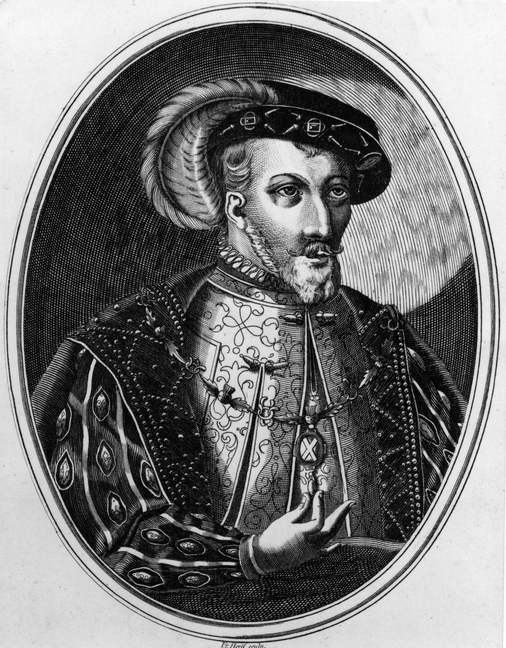 James V, XIX-wieczna kopia na podstawie ilustracji z "Inscriptiones Historicae Regum Scotorum" Jonstona, wydanej po raz pierwszy w 1602 r. autorstwa English School