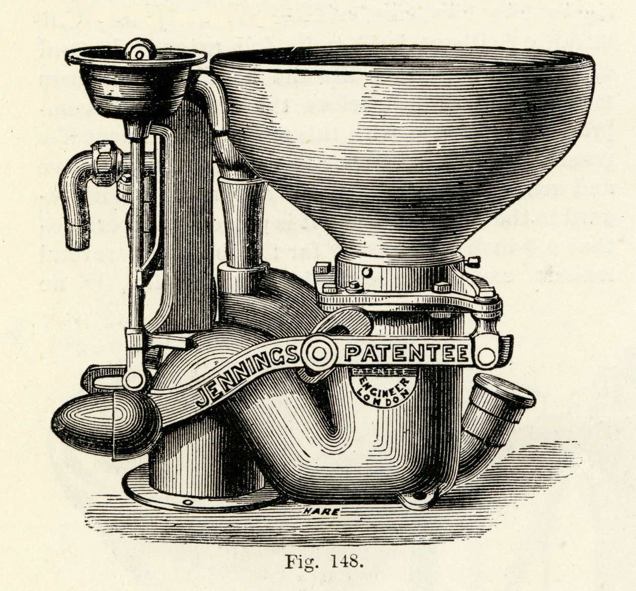 Jennings Ulepszona szafa zaworowa Bramah, 1870 autorstwa English School