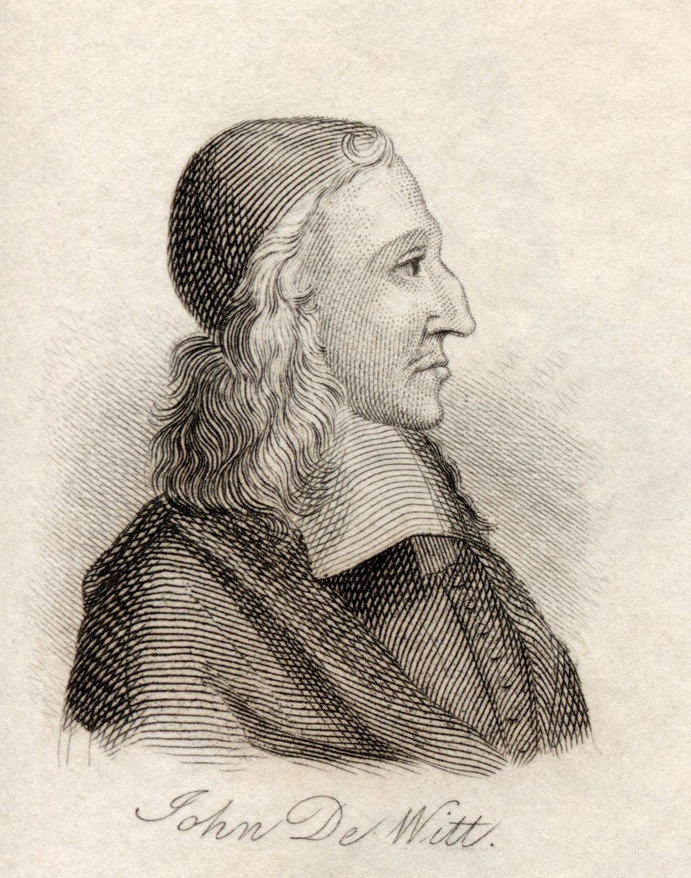 Johan de Witt, ze „Słownika historycznego Krabba”, opublikowanego w 1825 r. autorstwa English School