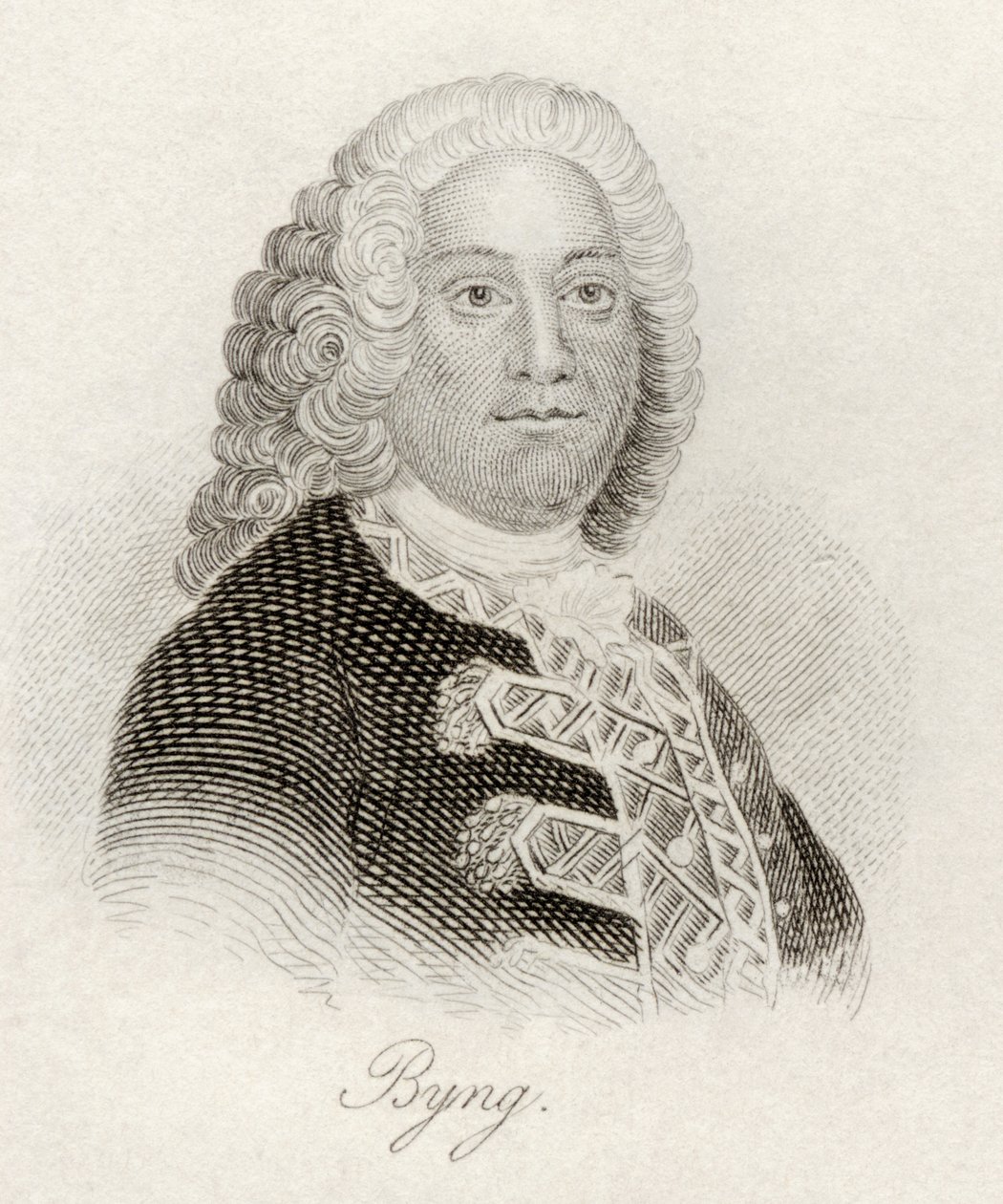 John Byng, z „Słownika historycznego Krabba”, opublikowanego w 1825 r. autorstwa English School
