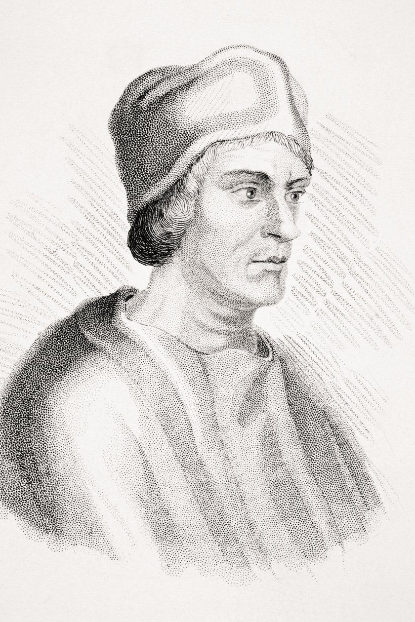 John Colet, ilustracja z „Starej Anglii Worthies” Lorda Broughama, opublikowana ok. 1880 (rycina) autorstwa English School