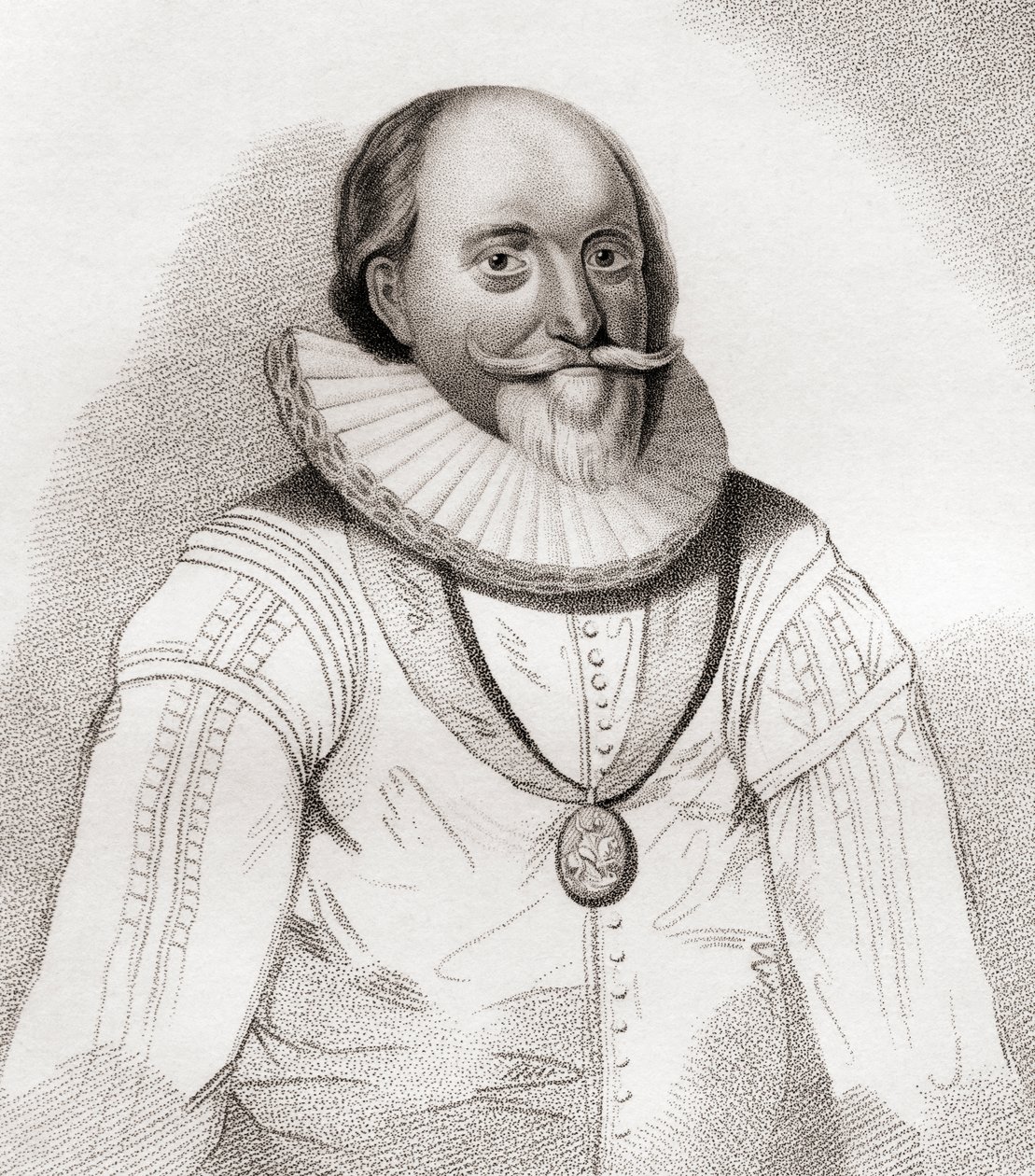 John Erskine, 2/19 hrabia Mar, ok. 1558–1634. Szkocki polityk. Z Iconographia Scotica lub Portraits of Illustrious Persons of Scotland, opublikowane 1797. autorstwa English School