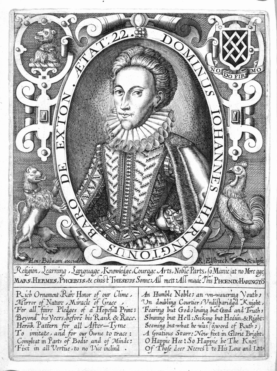 John Harington, 2. baron Harington z Exton, grawerowane przez Renolda Elstracka, c.1610-14 autorstwa English School