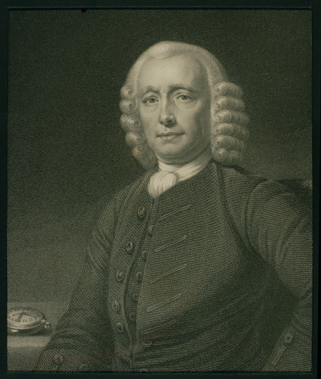 John Harrison (1693-1776) z Galerii Portretów, opublikowany w 1833 r. autorstwa English School