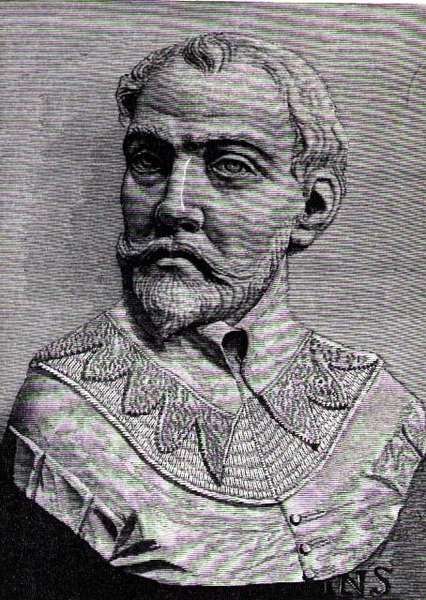 John Hawkins (1532-95) ilustracja z III tomu Narrative and Critical History of America, 1886 autorstwa English School