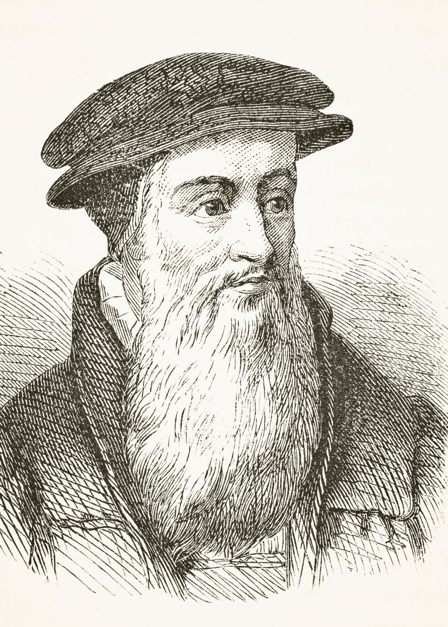 John Knox, z „The National and Domestic History of England” Williama Hickmana Smitha Aubreya (1858-1916) opublikowanego w Londynie ok. 1890 r. autorstwa English School