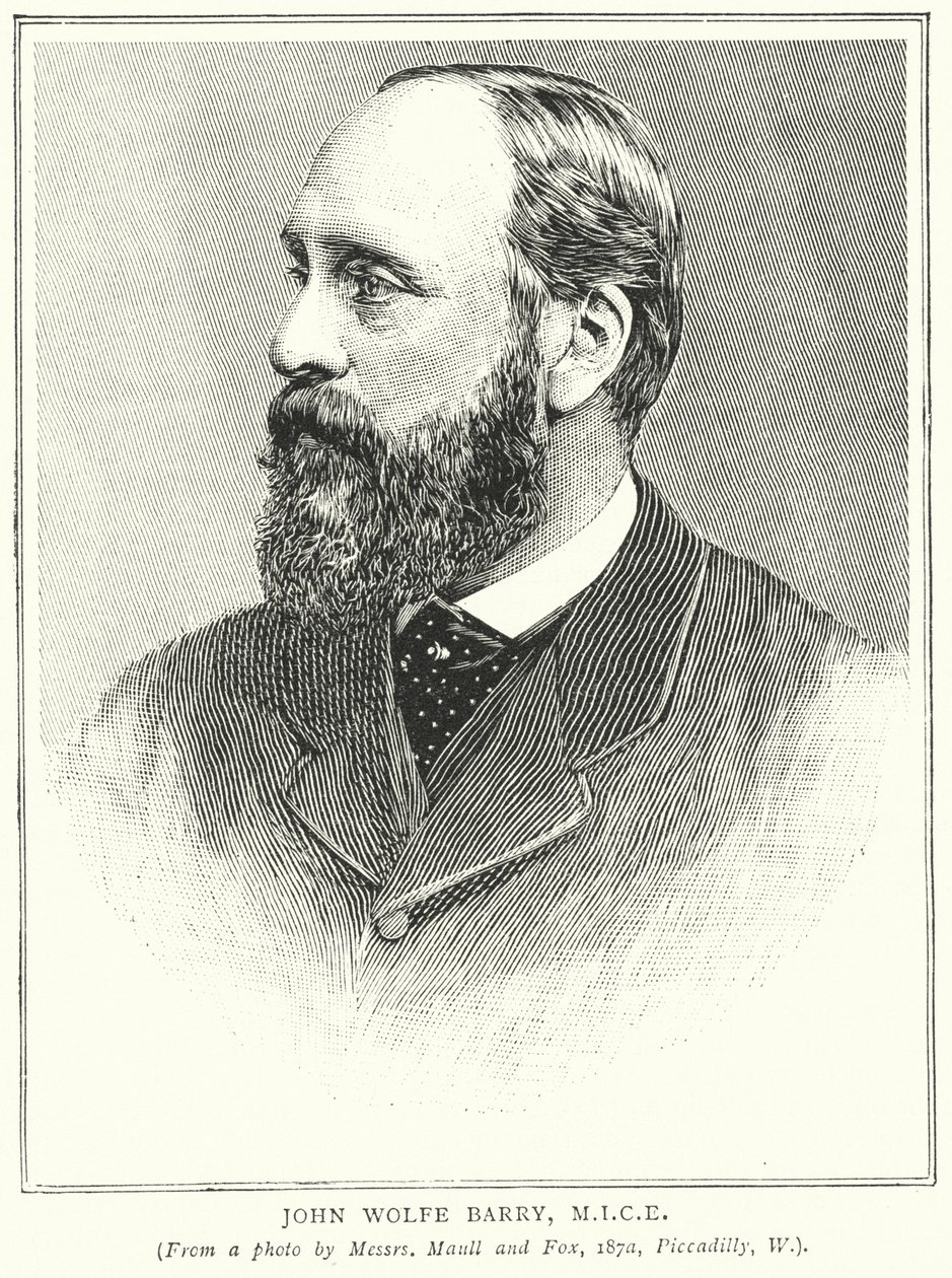 John Wolfe Barry, MICE (grawerunek) autorstwa English School