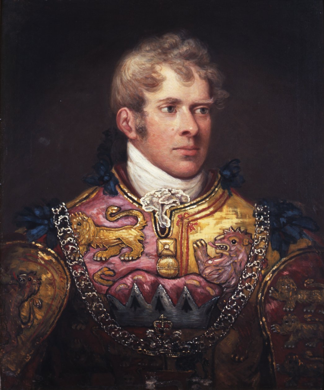 Joseph Hawker, król broni Clarenceux autorstwa English School