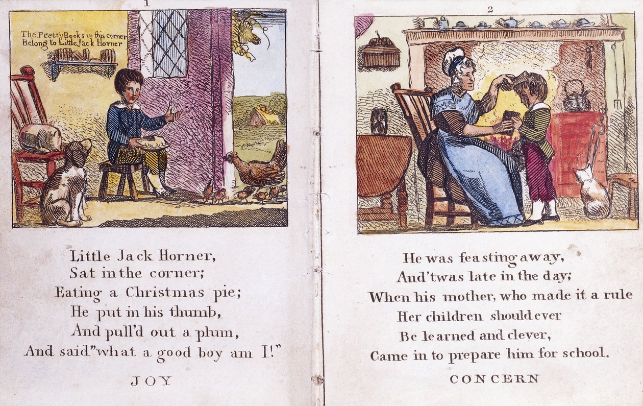 Radość i troska, 1806 autorstwa English School