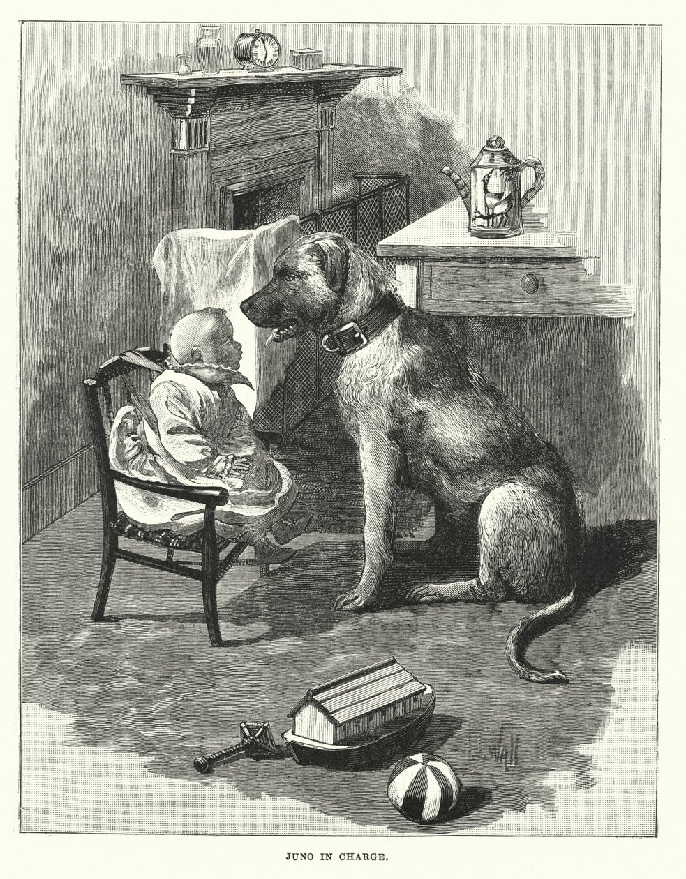 Juno in Charge (grawerunek) autorstwa English School