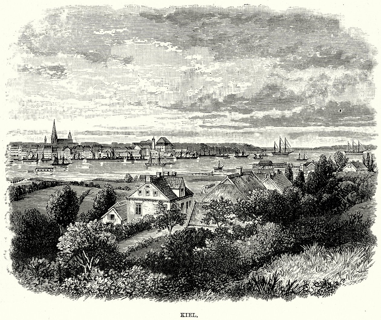 Kiel (grawerunek) autorstwa English School