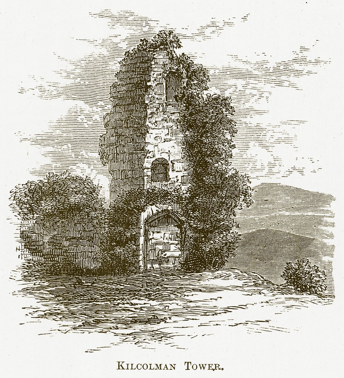 Kilcolman Tower (grawerunek) autorstwa English School