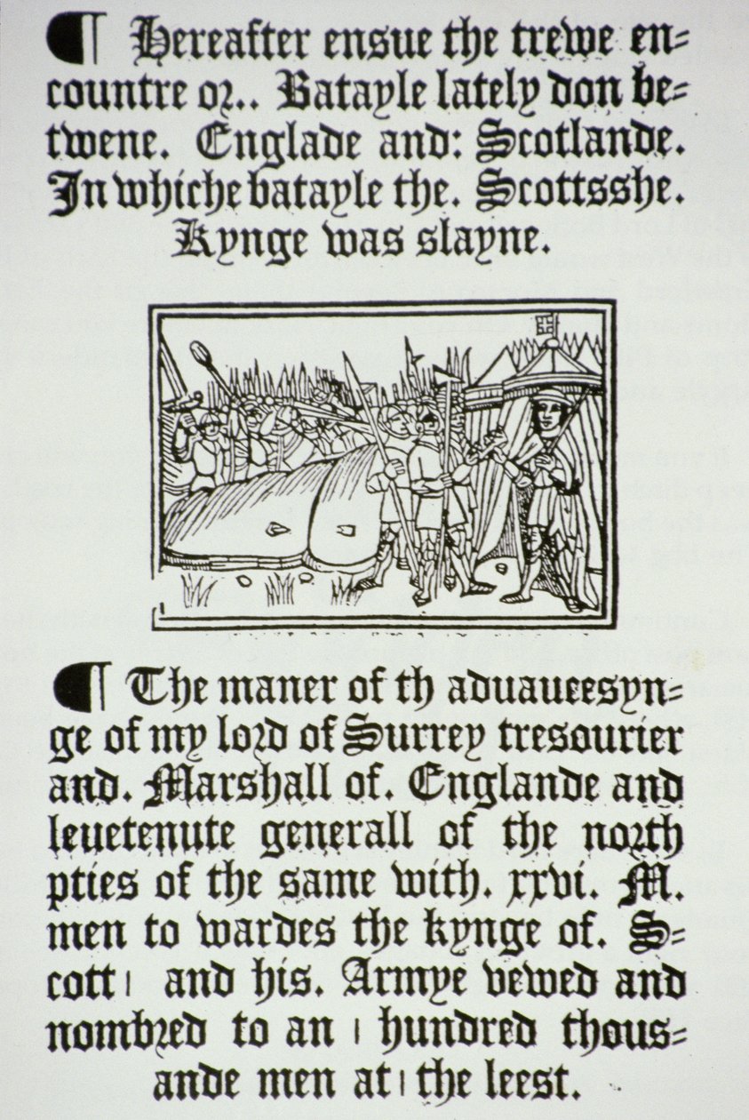 Król Henryk VIII (1491-1547) i jego rycerze po angielskim zwycięstwie nad Szkotami pod Flodden Field w 1513 r. autorstwa English School