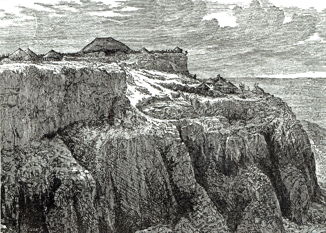 Dom króla Teodora, Magdala z „Ilustrowanej historii Anglii Cassella”, 1868 autorstwa English School