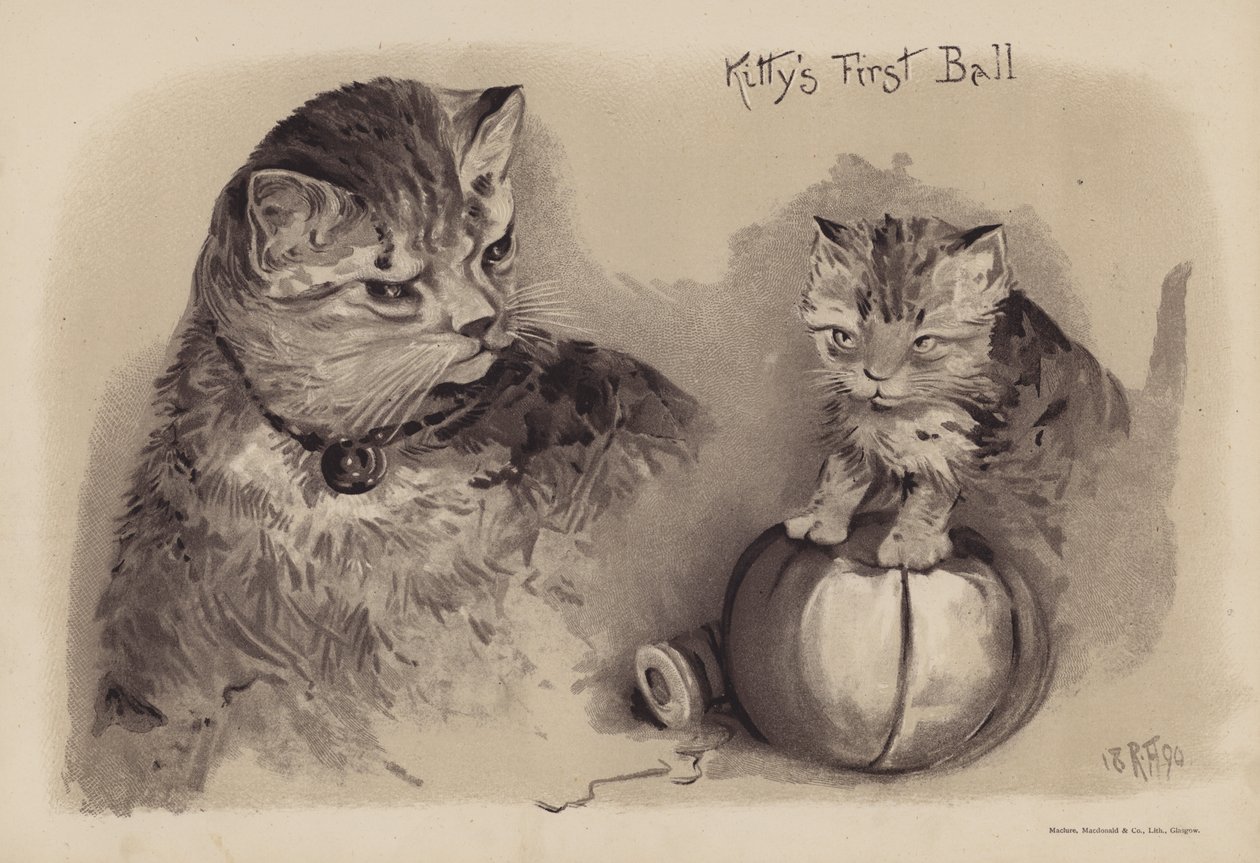 Pierwszy bal Kitty (chromolitho) autorstwa English School
