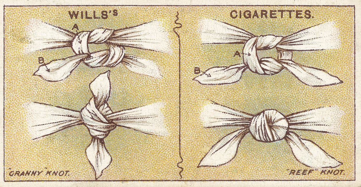 Węzły, nr 6 z serii kart Willss Cigarettes, 1913 autorstwa English School