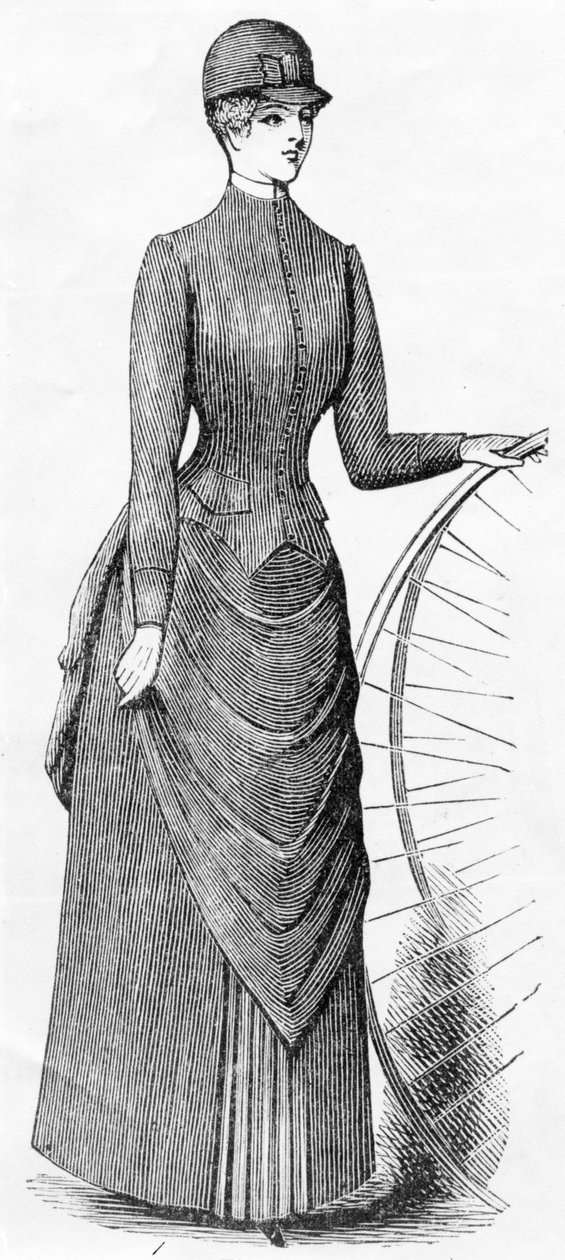 Damski habit rowerowy, ok. 1880-1900 autorstwa English School