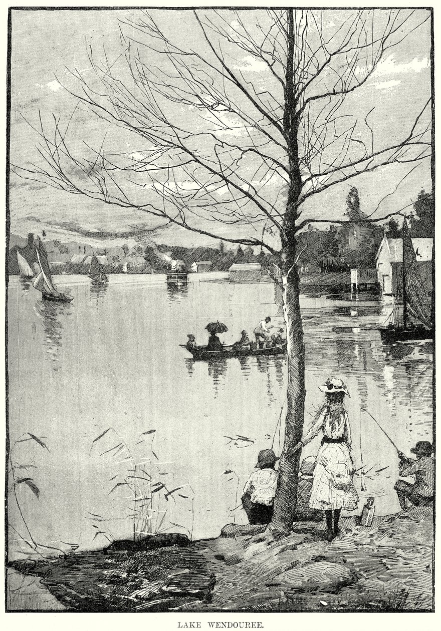Jezioro Wendouree (grawerunek) autorstwa English School