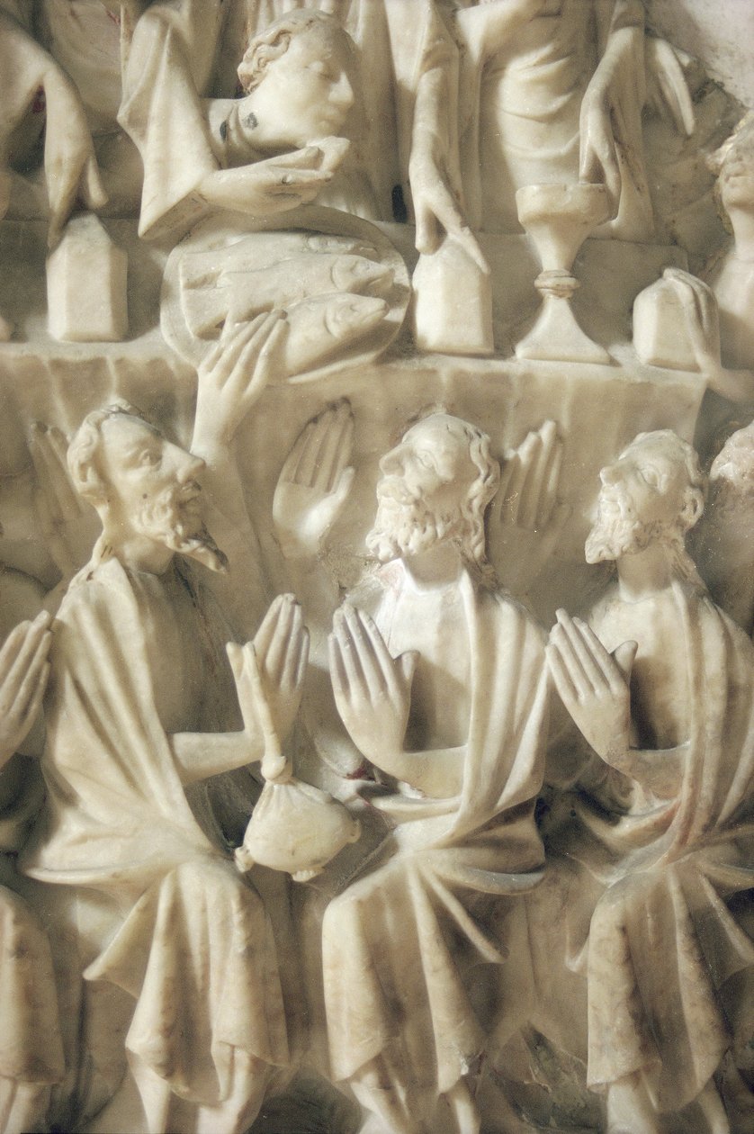 Ostatnia Wieczerza, detal (alabaster) autorstwa English School