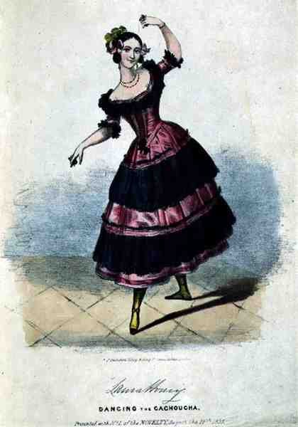 Laura Honey (ok.1816-43) Taniec Cachoucha autorstwa English School