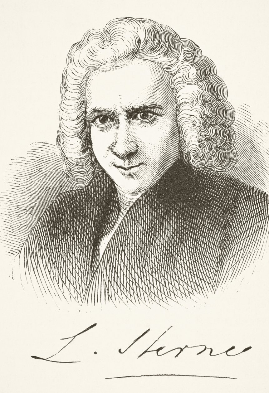 Laurence Sterne, z „The National and Domestic History of England” Williama Hickmana Smitha Aubreya (1858-1916) opublikowanego w Londynie ok. 1890 r. autorstwa English School