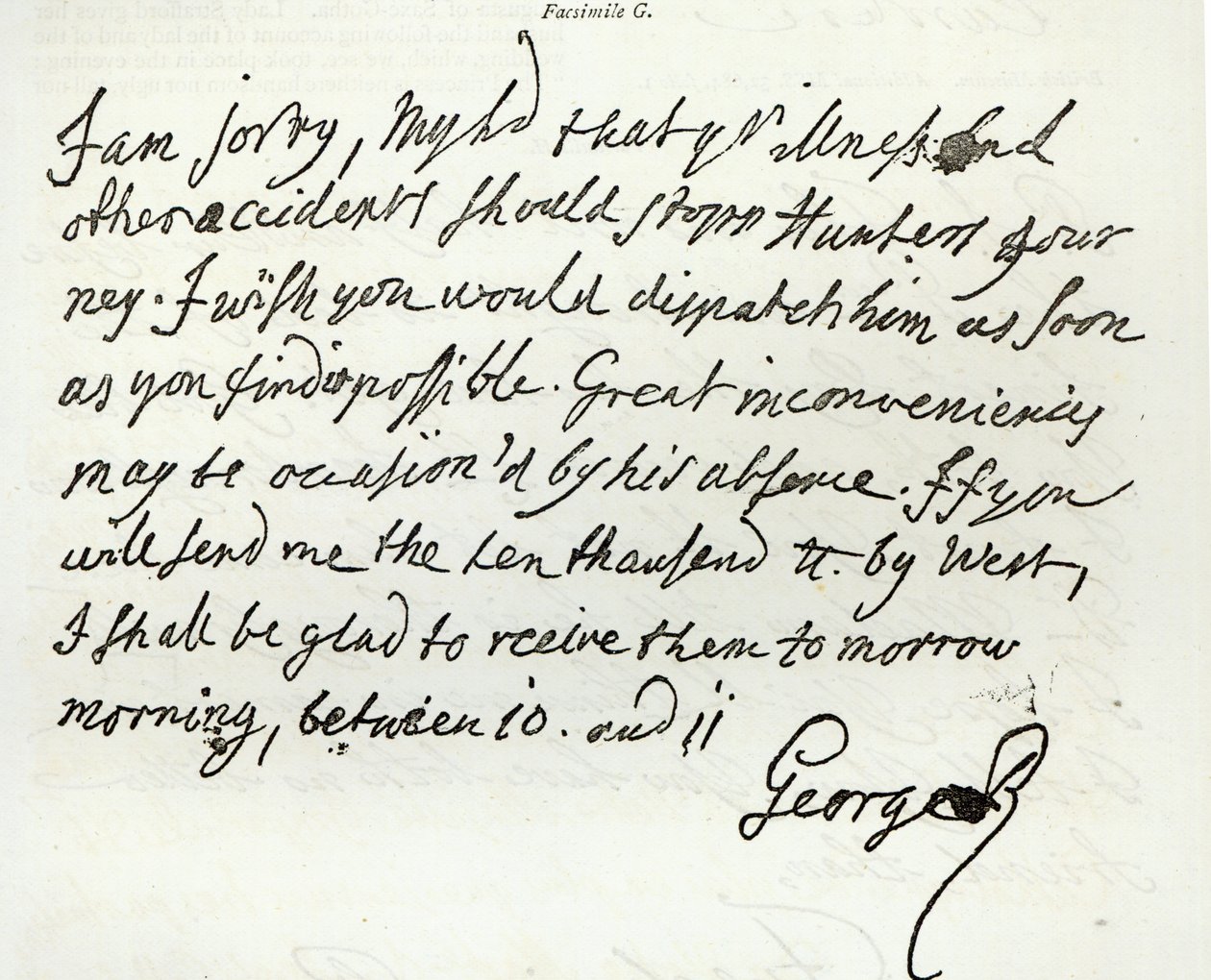 List Jerzego II do księcia Newcastle, 1759, opublikowany w „Godzinie wypoczynku”, 1891 autorstwa English School