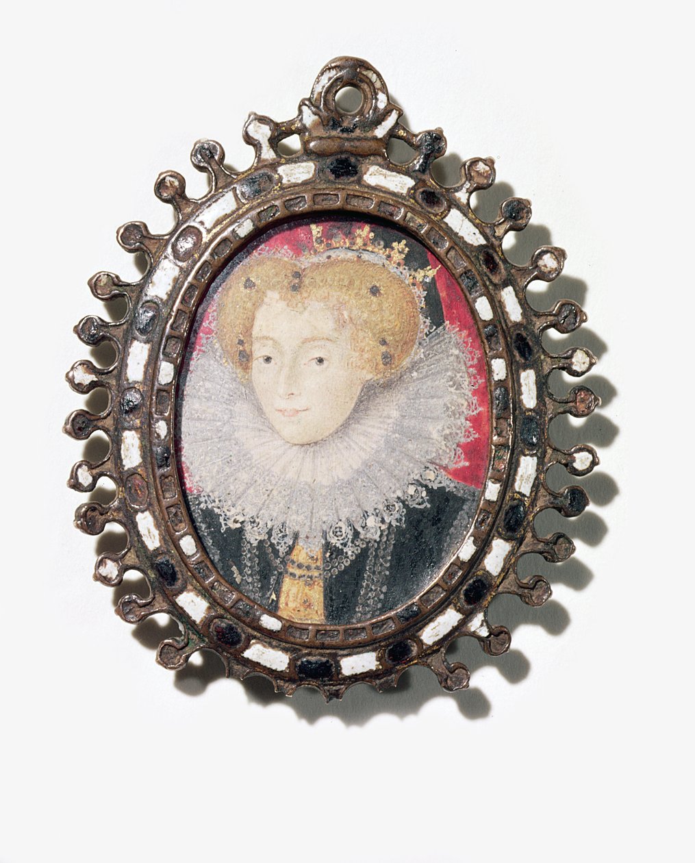 Lettice Knollys, Lady Leicester (akwarela na welinie) autorstwa English School