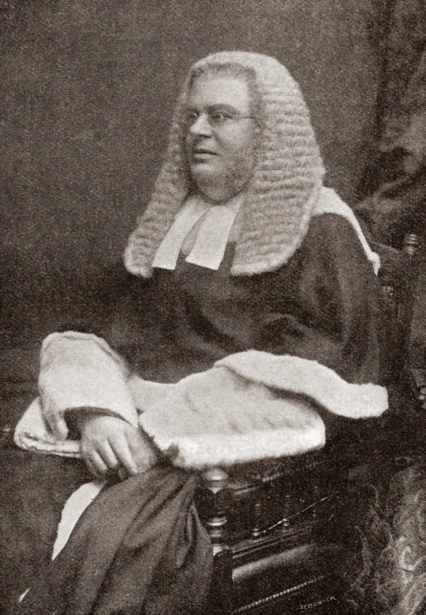 Jaskinia Lewisa Williama 1832/1897. sędzia brytyjski. Z magazynu The Strand, opublikowanego w 1896 r autorstwa English School