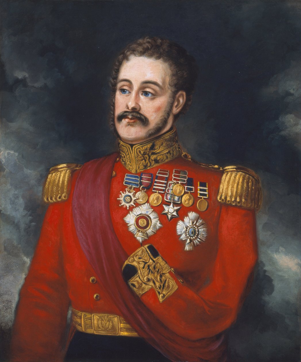 Generał porucznik Sir Joseph Thackwell GCB KH (1781-1859) ok. 1850 autorstwa English School