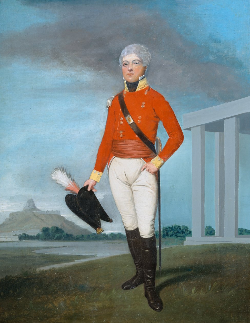 Porucznik William Vincent (1781-1859) c.1804 autorstwa English School